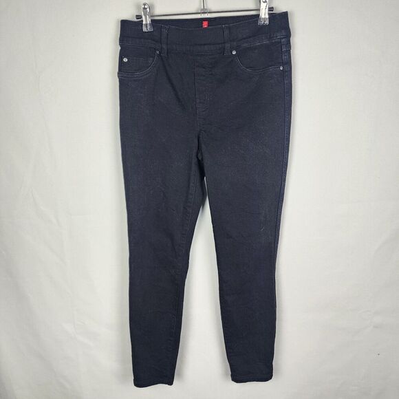 Spanx Alexia High Waisted Black Skinny Denim Jeans Womens Size Medium Classic - Picture 1 of 6